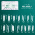 Nailpop 15sizes Ballet French Nail Dual Forms Extension Molds Reusable PP with 3D Smart French Guide Line for Manicure 150pcs