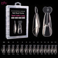 BNG 140Pcs Upper Forms for Nail Extensions Square Almond Soft Nail Molds for Express French Inner Arc Line French Dual Forms